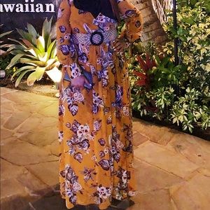 Fashionnova floral maxi dress